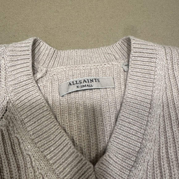 All Saints Meller Jumper Cream Sweater - Picture 4 of 7